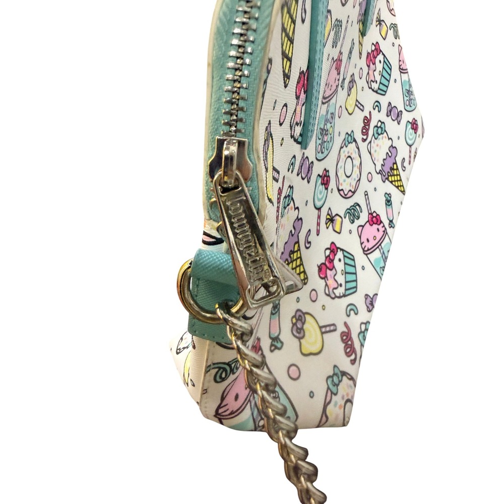 Loungefly Sanrio Hello Kitty Sweets Cupcake Donut Crossbody Satchel Bag White - Picture 5 of 7